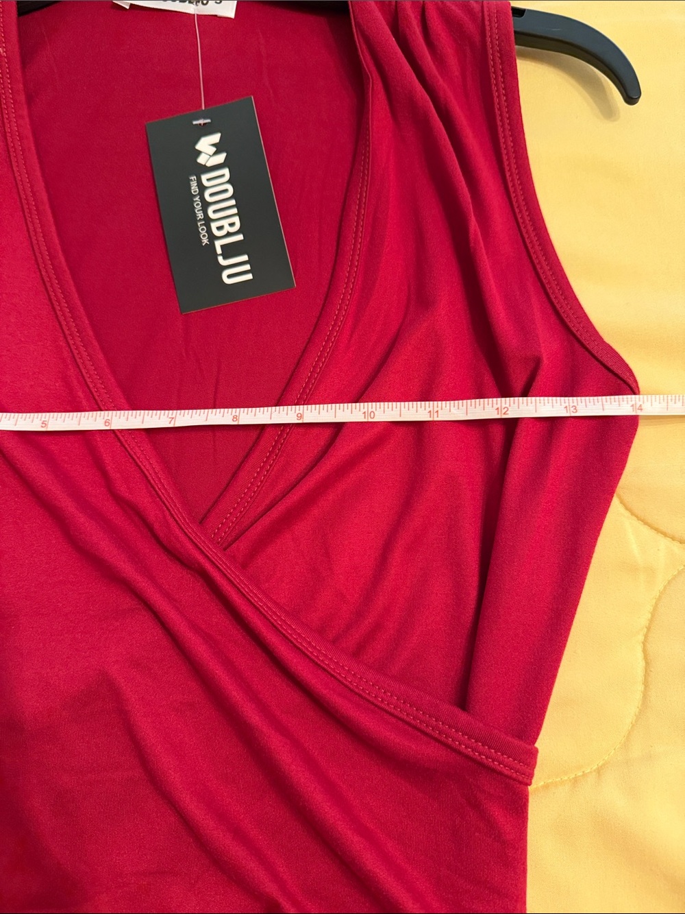 NWT DoublJu stretch top size small - Picture 3 of 3